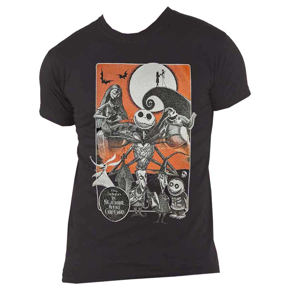 Nightmare Before Christmas T Shirt Embellished Orange Moon Official Unisex Black - Image 4