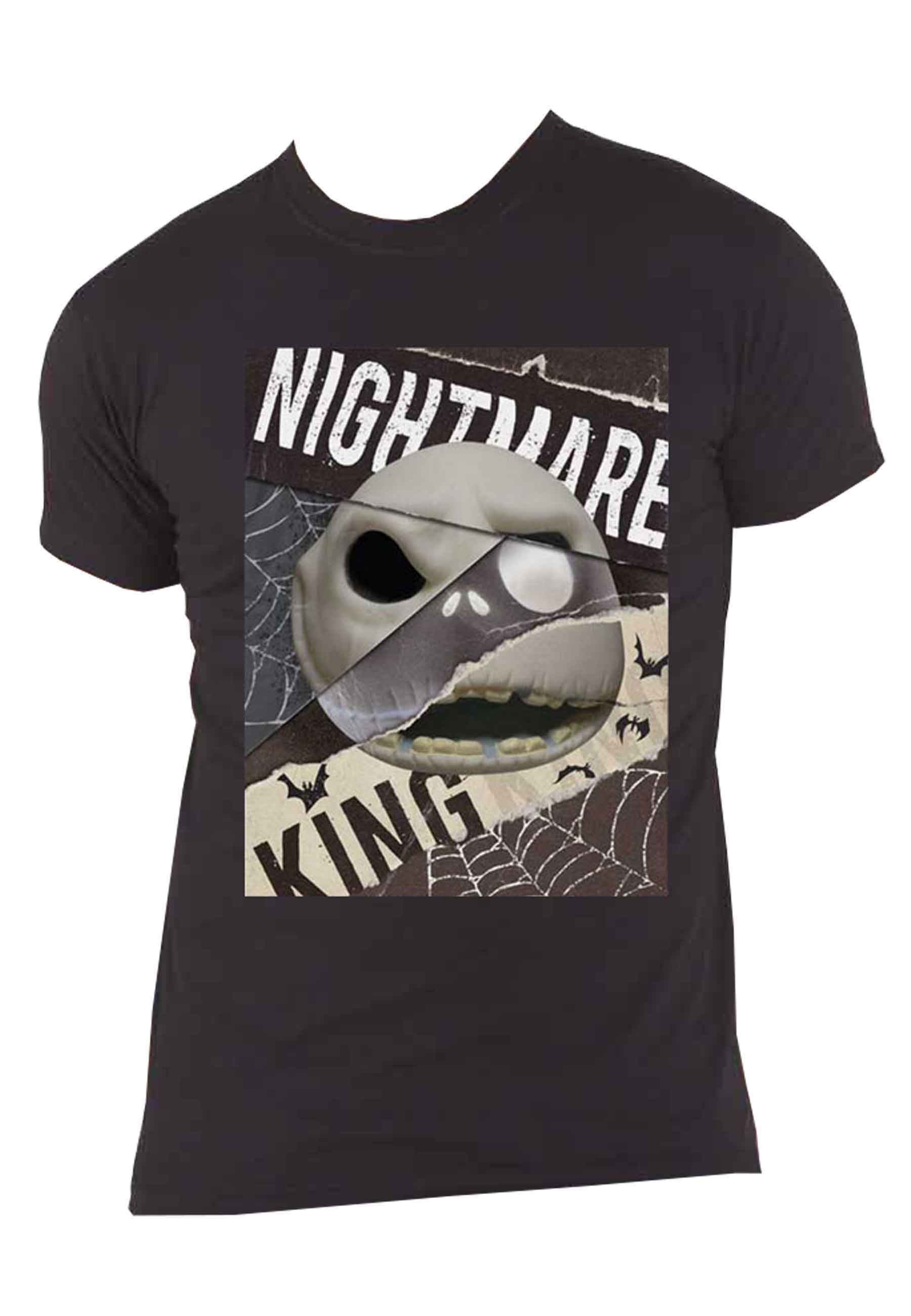 Nightmare Before Christmas T Shirt Skull Logo new Official Mens Black - Image 4
