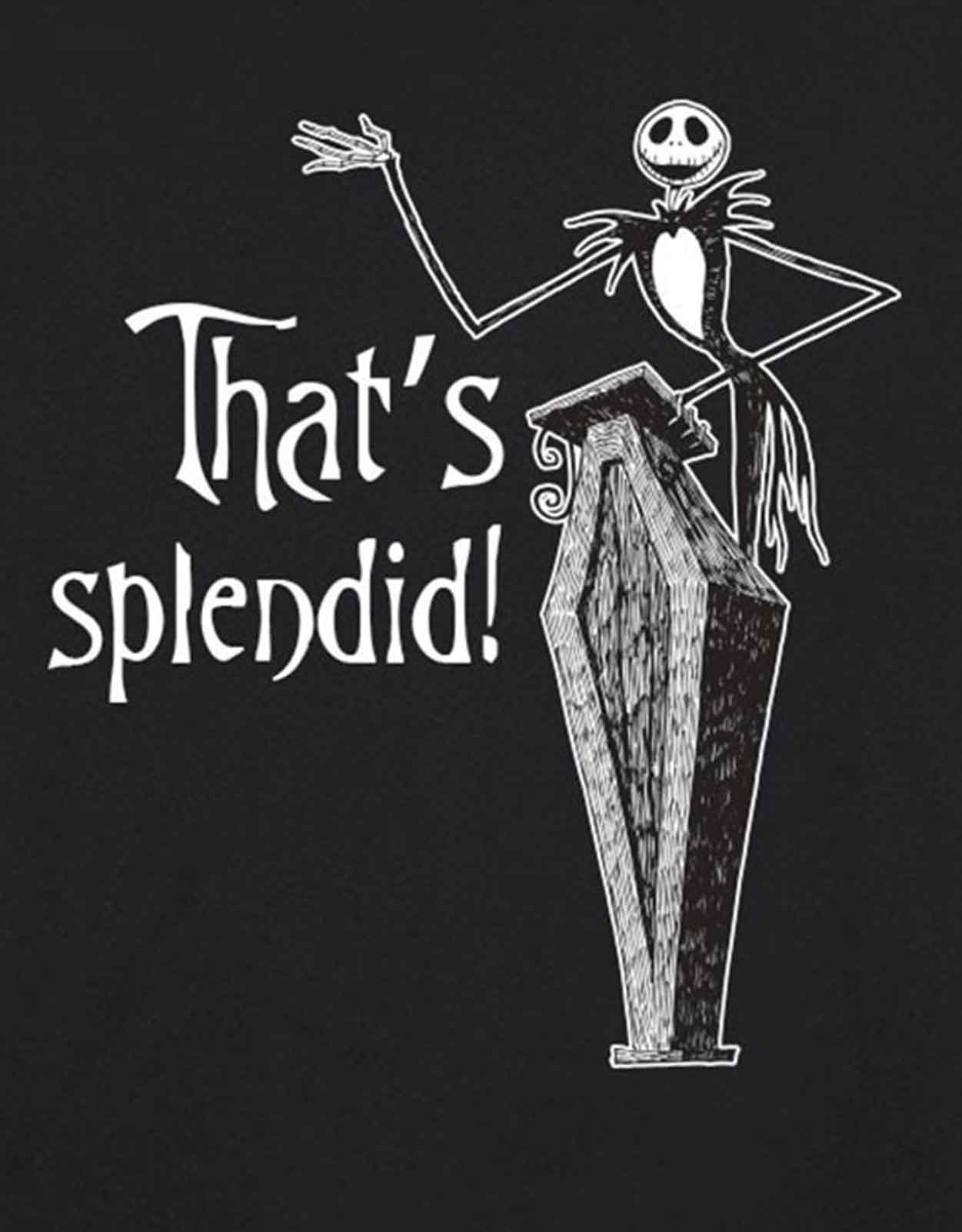 Nightmare Before Christmas T Shirt Splendid Official Disney Mens Black - Image 3