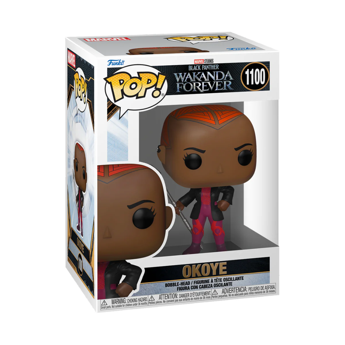 Okoye Black Panther Funko Pop! Marvel Vinyl Figure - Image 3