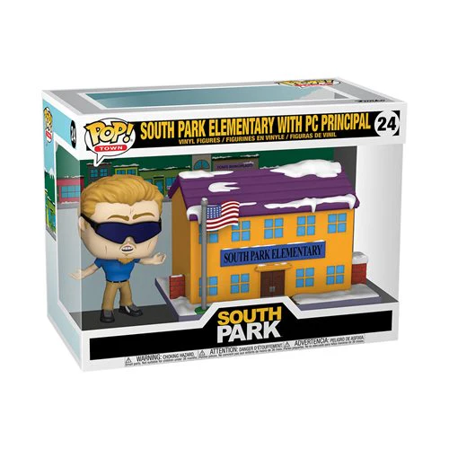PC Principal with South Park Elementary Funko Pop! Towns Vinyl Figure - Image 2