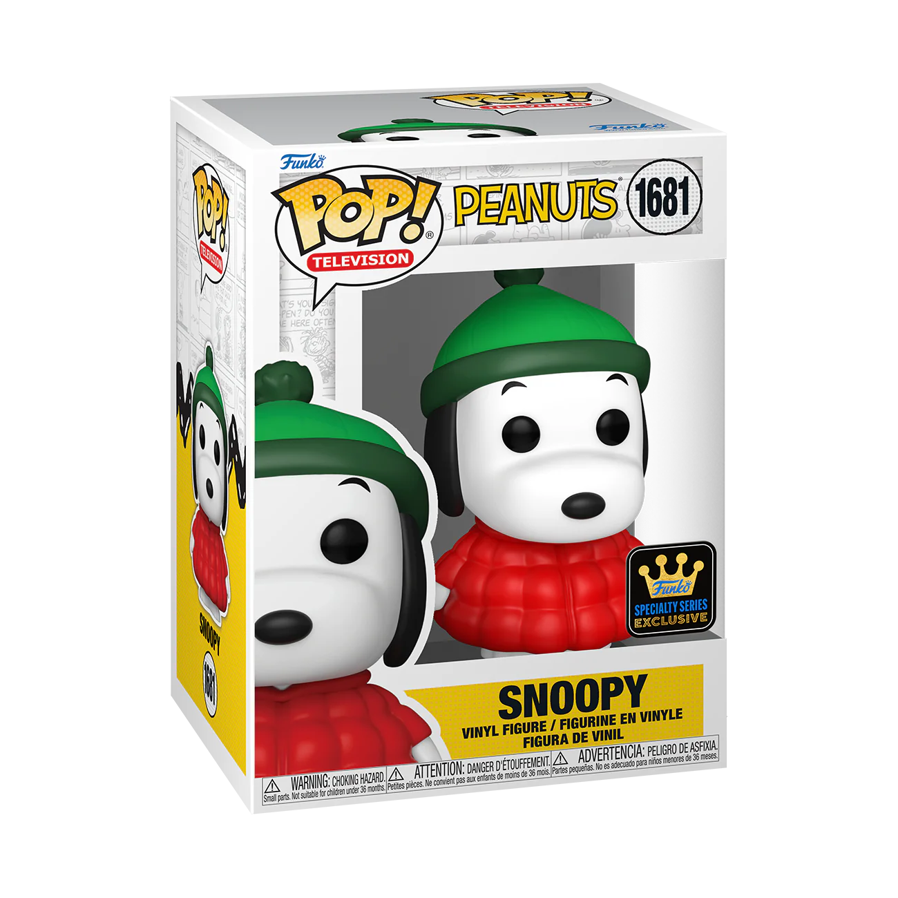 Snoopy in Coat Peanuts Funko Pop! TV Vinyl Figure - Image 2
