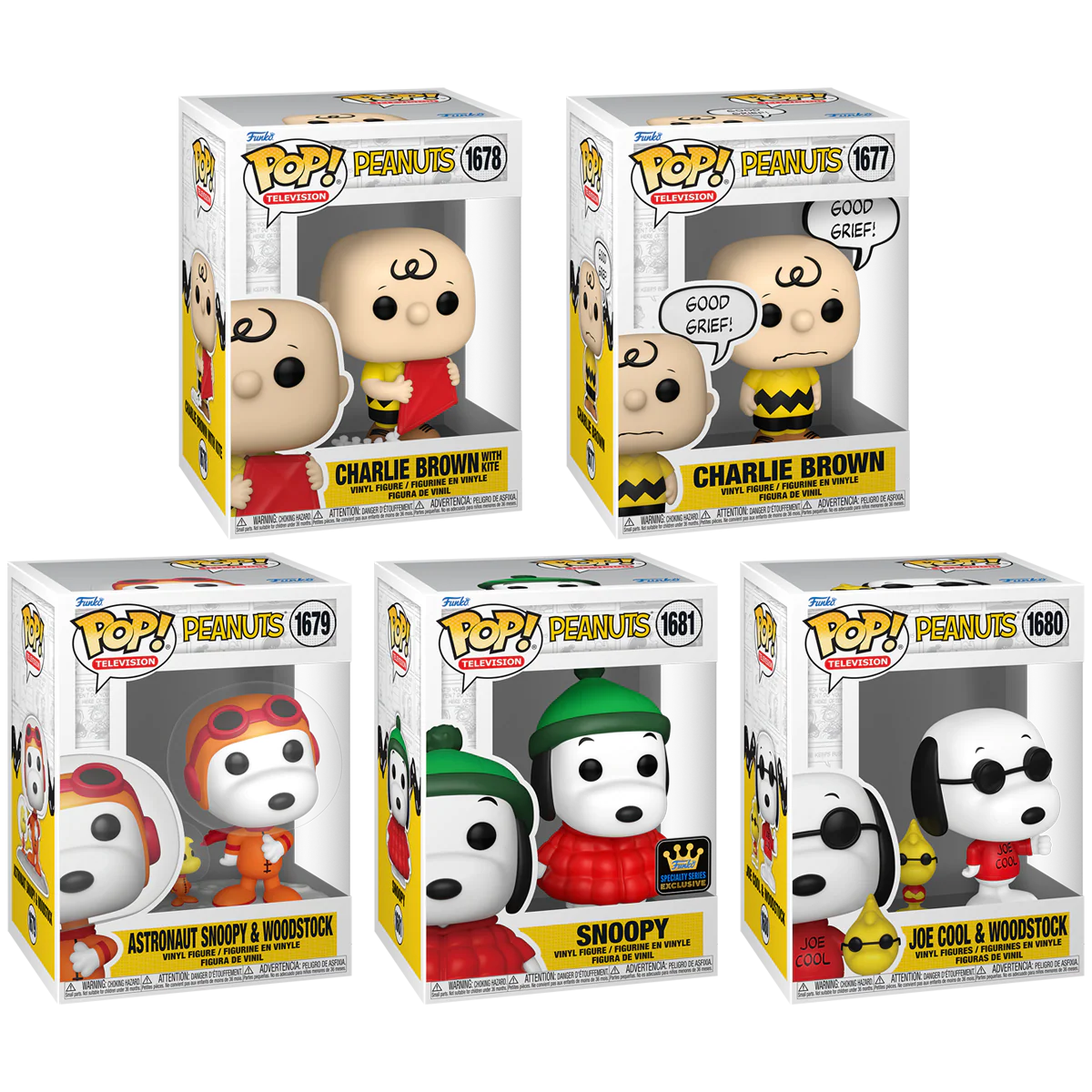 Peanuts Funko Pop! TV Vinyl Figure Bundle of 5 - Image 2