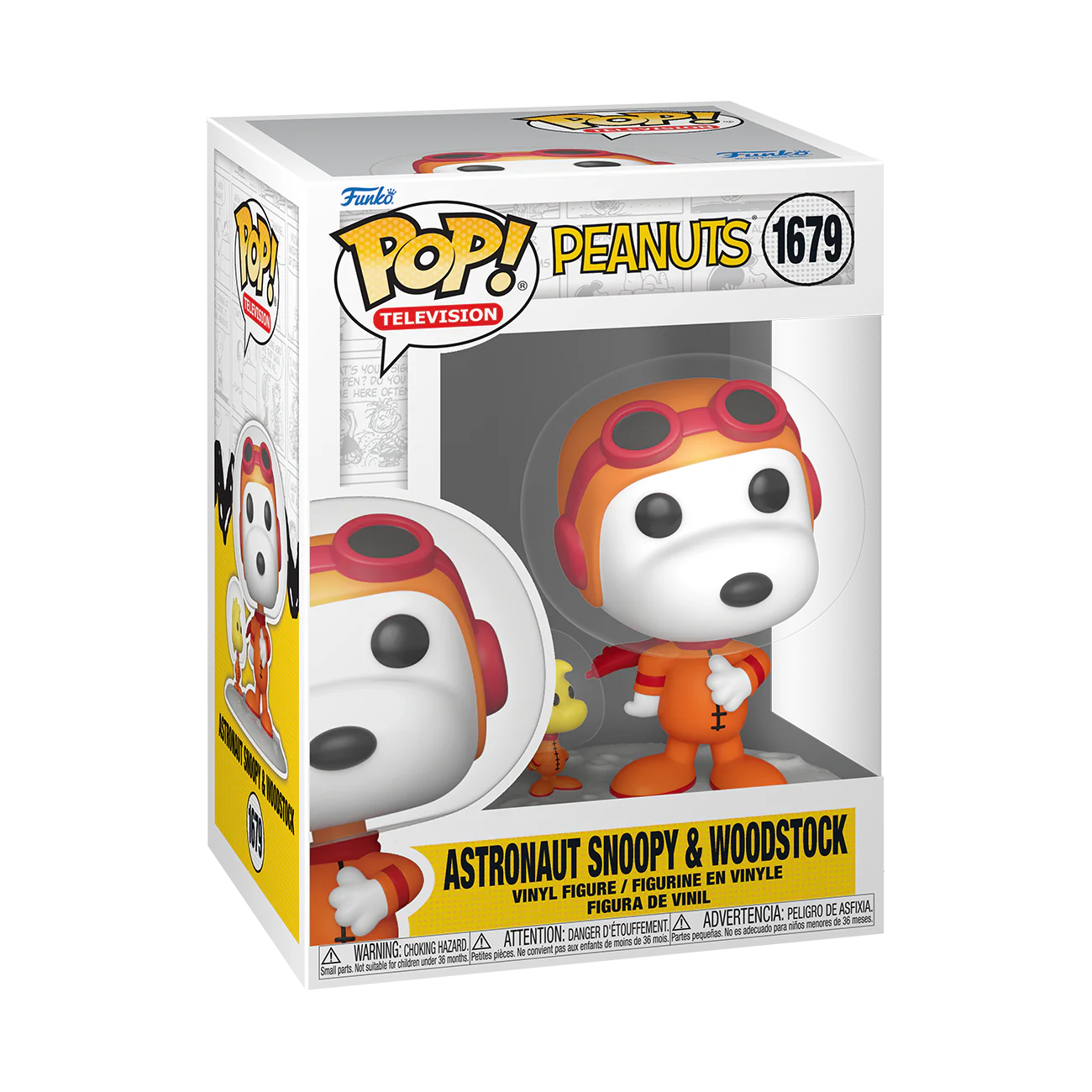 Astronaut Snoopy with Woodstock Peanuts Funko Pop! TV Vinyl Figure - Image 2
