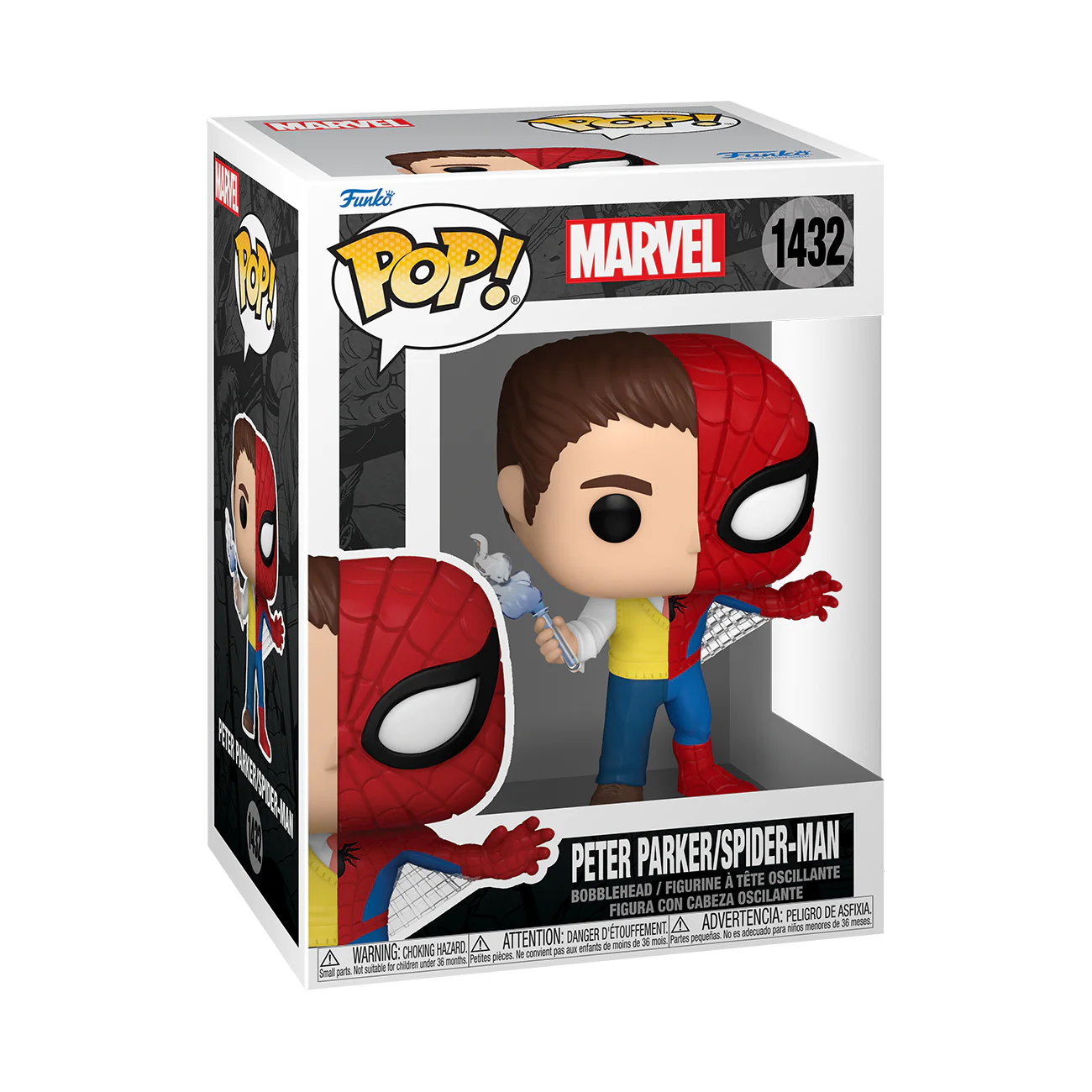 Peter Parker/Spider-Man Split Funko Pop! Marvel Vinyl Figure - Image 2