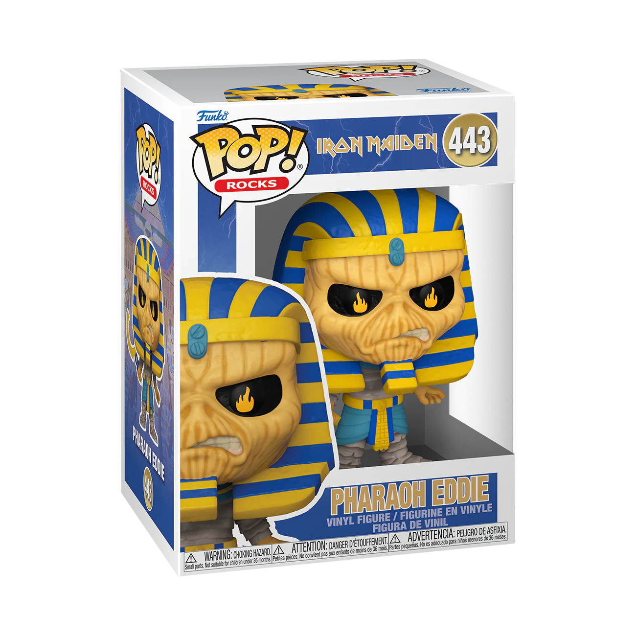 Pharaoh Eddie Iron Maiden Funko Pop! Rocks Vinyl Figure - Image 2