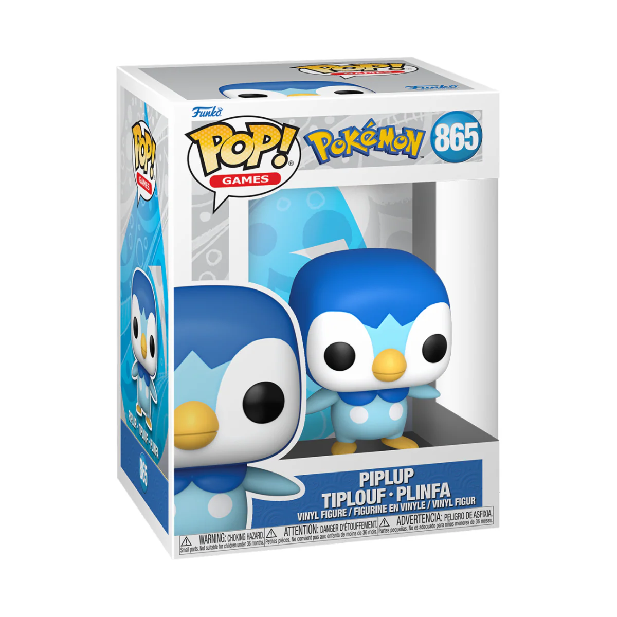 Piplup Pokemon Funko Pop! Games Vinyl Figure - Image 2