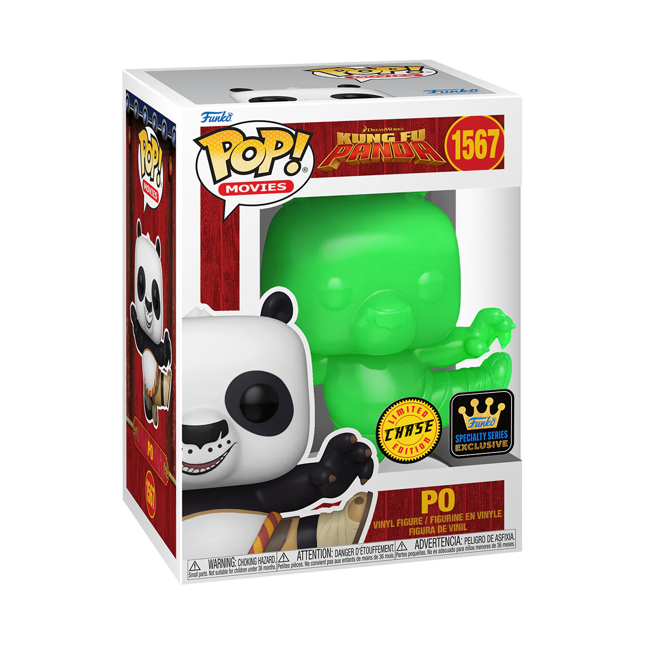 Po Kung Fu Panda Funko Pop! Movies Vinyl Figure Common + Chase Bundle - Image 3