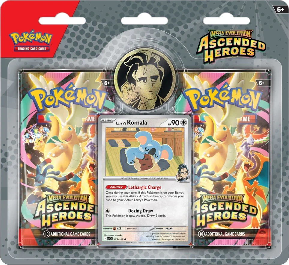 Pokémon TCG: Mega Evolution Ascended Heroes 2-Pack Blister Collection (Assortment) - Image 3