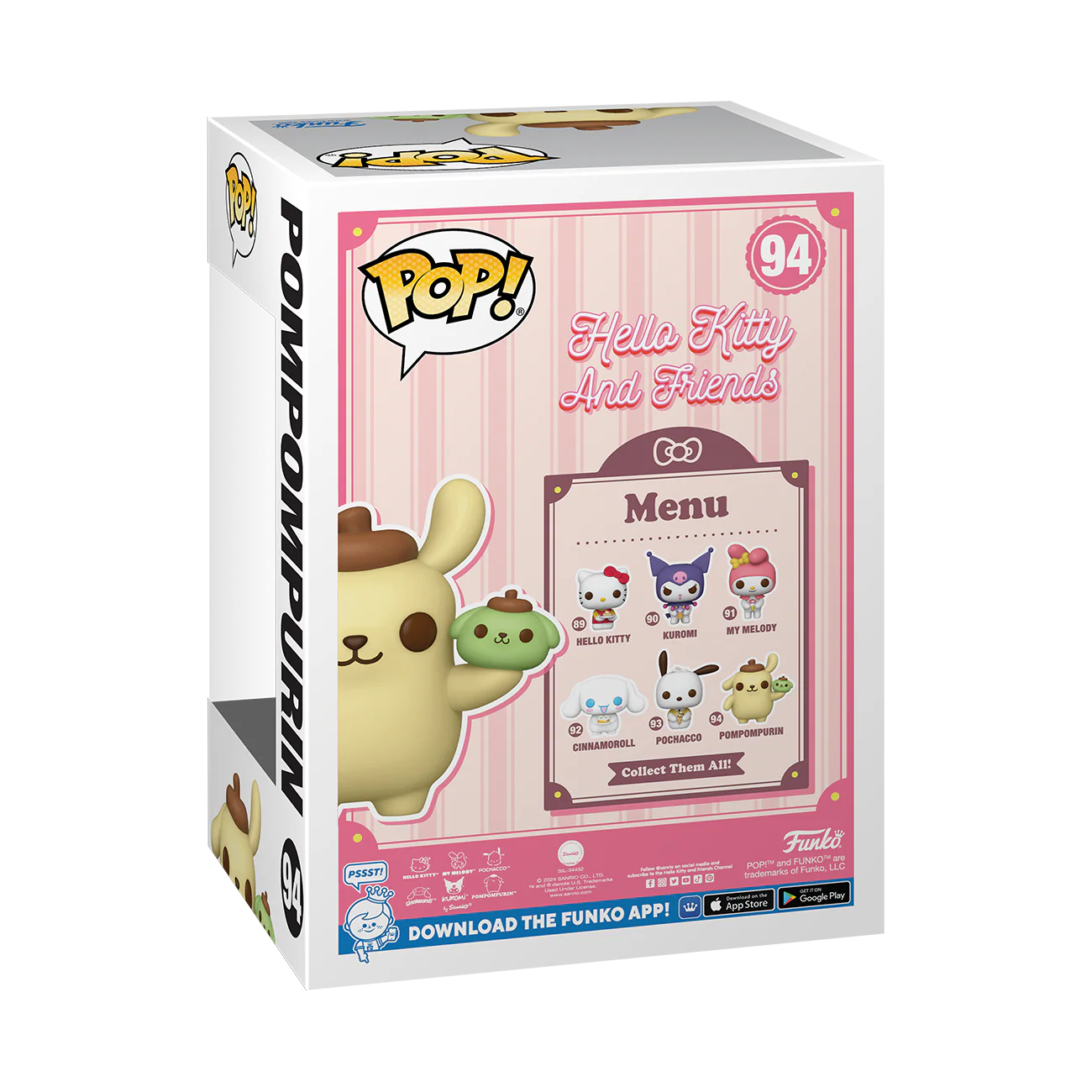 Pompompurin Hello Kitty & Friends Funko Pop! Sanrio Vinyl Figure - Image 3