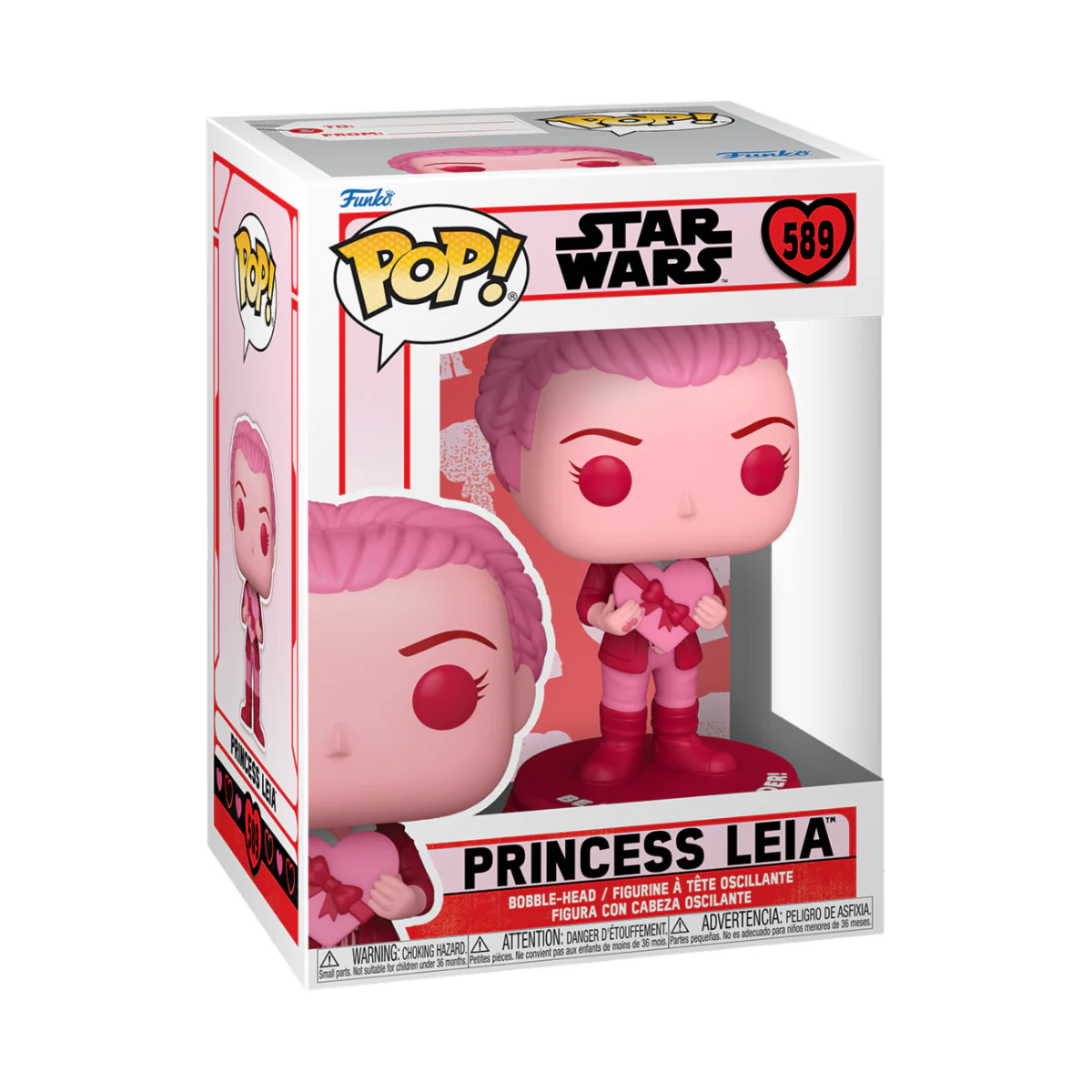 Princess Leia (Valentine) Funko Pop! Star Wars Vinyl Figure - Image 3