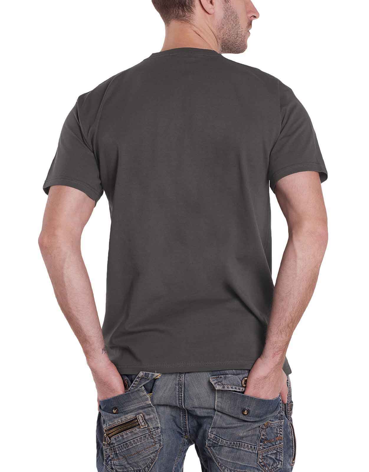 Punisher T Shirt Metallic Skull Logo new Official Marvel Mens Charcoal Grey - Image 2