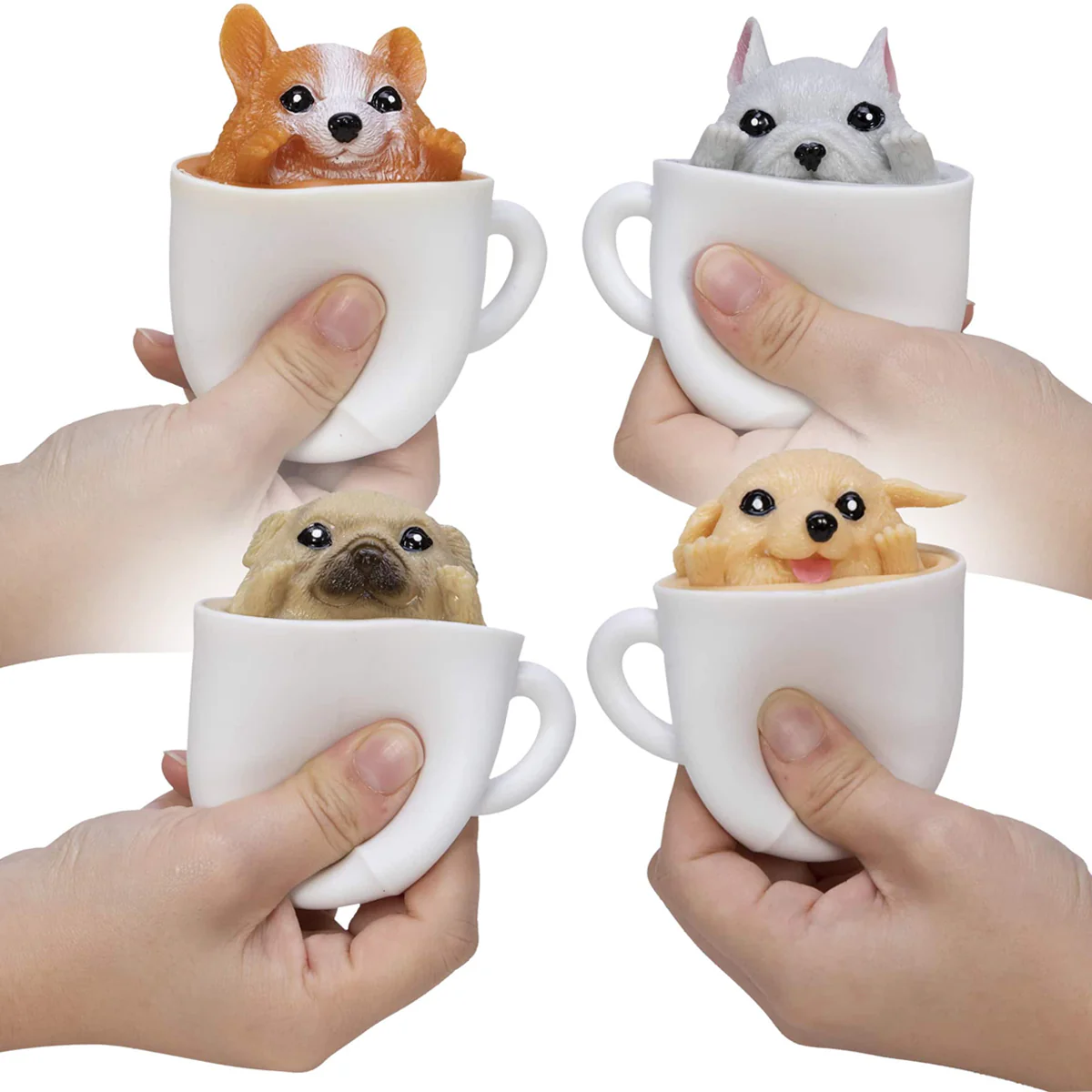 Pup in a Cup Squeeze Figures