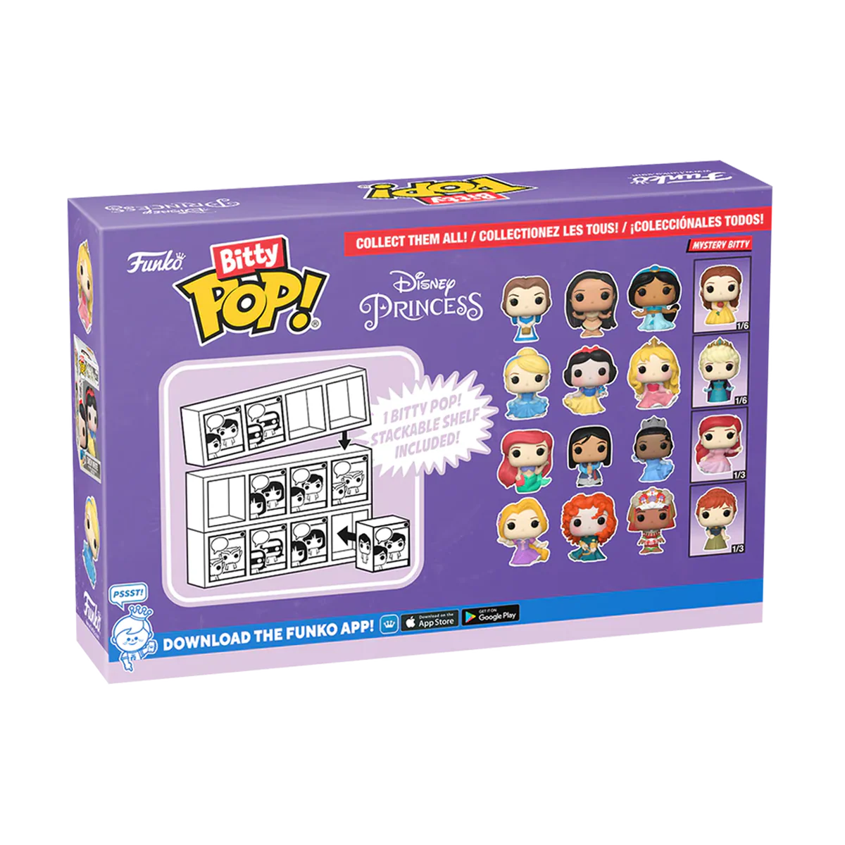 Rapunzel 4-Pack Disney Princess Funko Bitty Pop! Vinyl Figures - Image 3