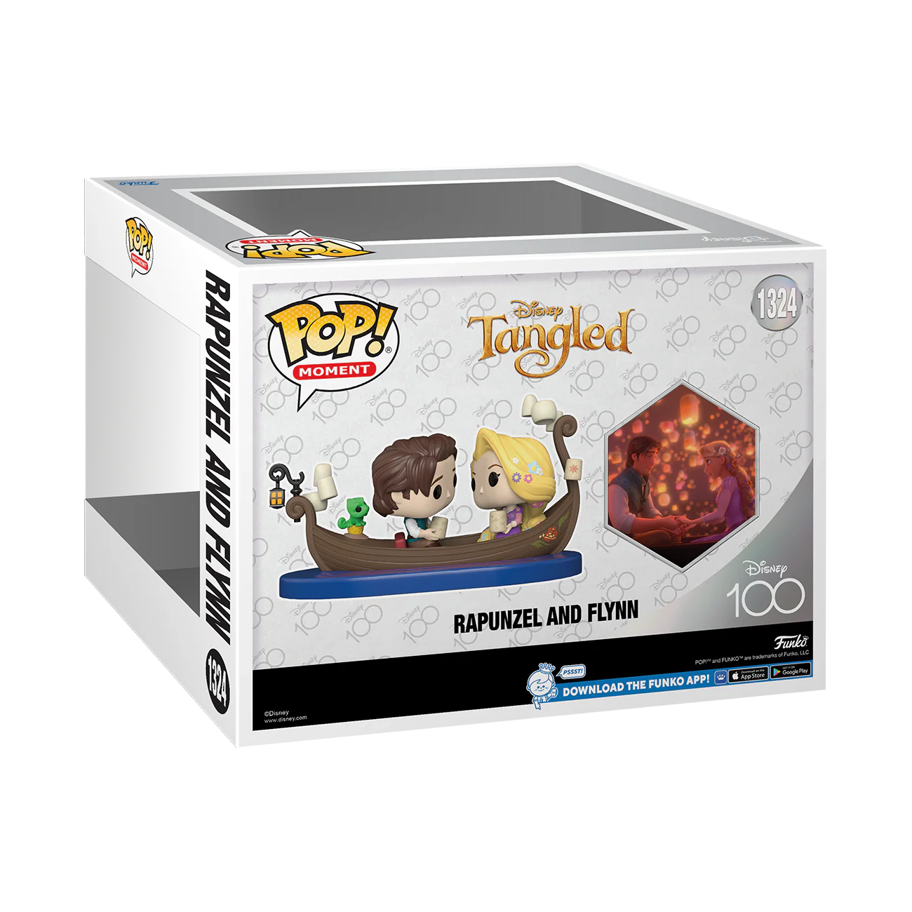 Rapunzel & Flynn Disney 100th Funko Pop! Moment Vinyl Figure - Image 3