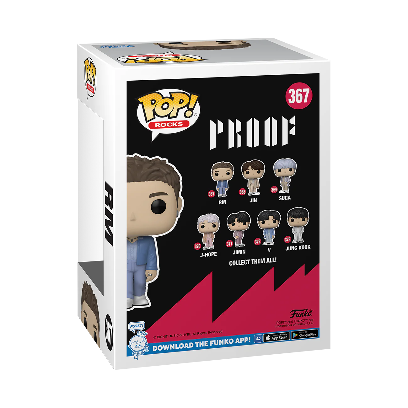 RM (Proof) BTS Funko Pop! Rocks Vinyl Figure - Image 3