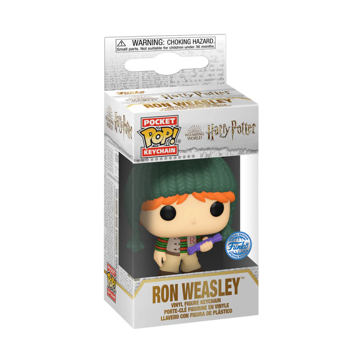 Ron Weasley (Holiday) Funko Pocket Pop! Harry Potter Keychain - Image 2