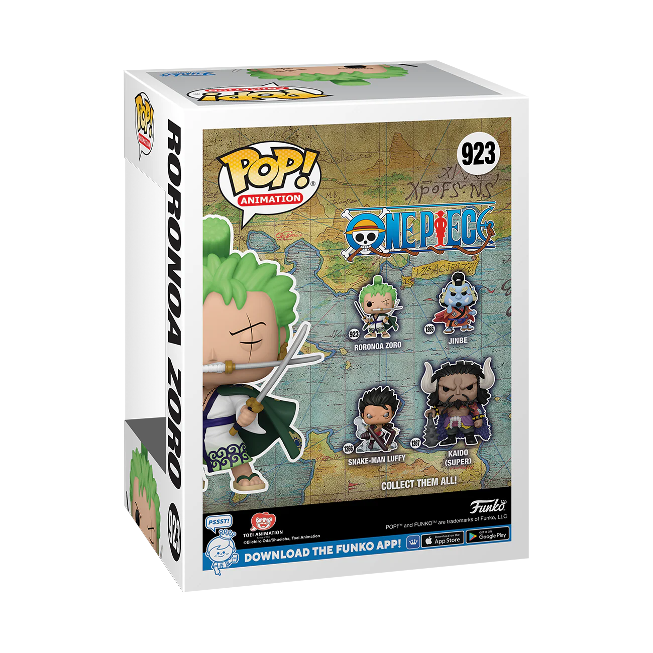 Roronoa Zoro One Piece Funko Pop! Anime Vinyl Figure - Image 3