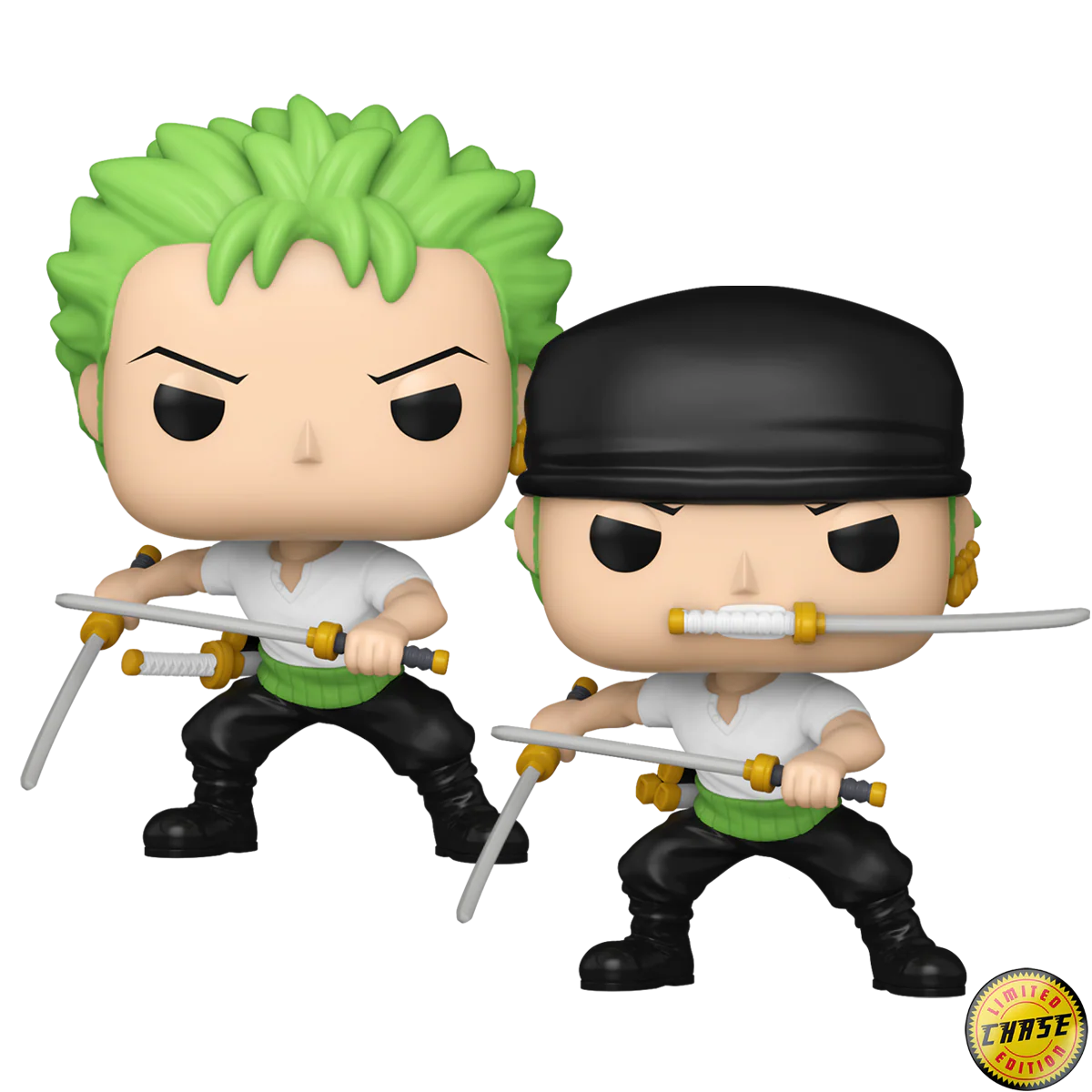 Roronoa Zoro One Piece Funko Pop! Anime Vinyl Figure Common + Chase Bundle