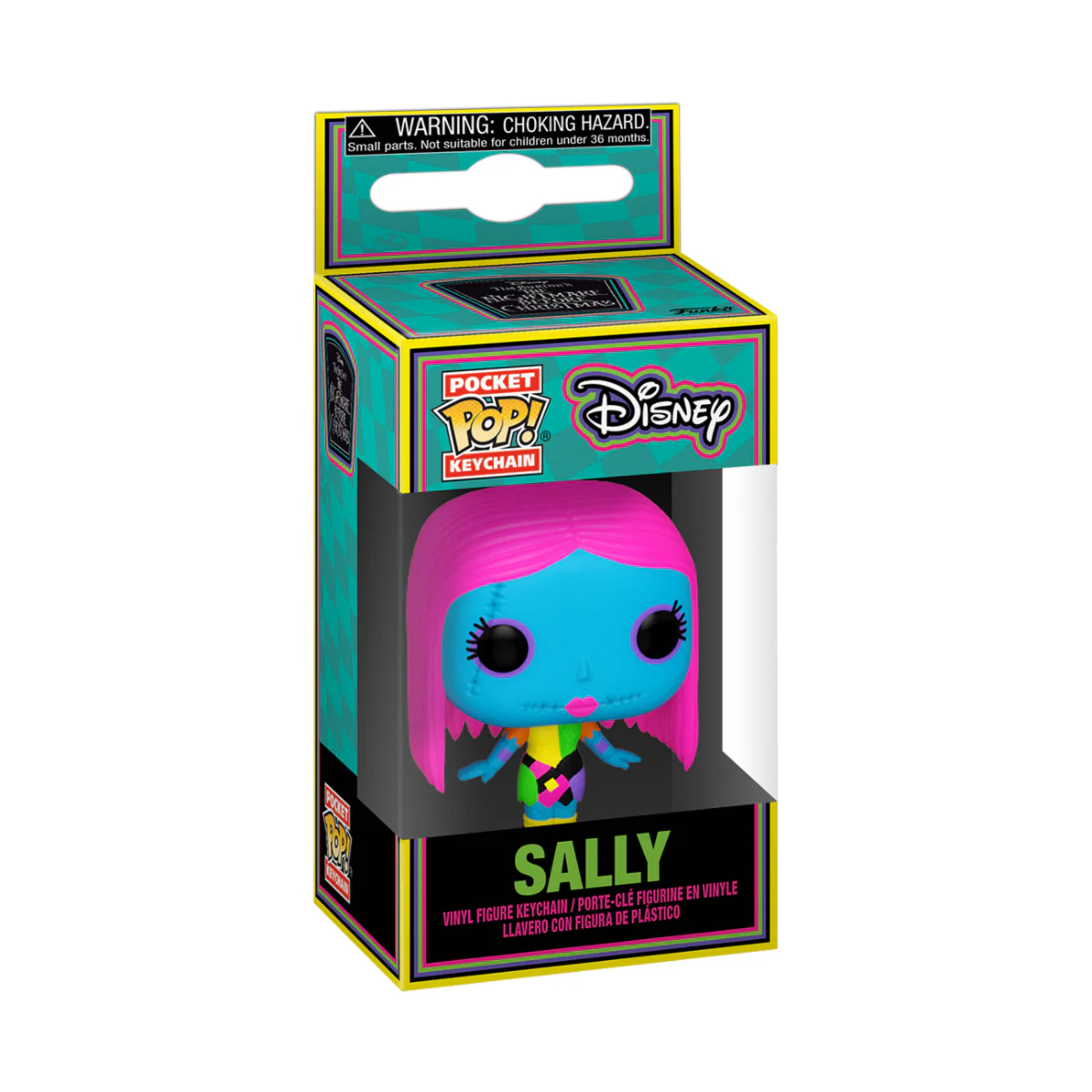 Sally (Blacklight) NBC Funko Pocket Pop! Disney Keychain - Image 3