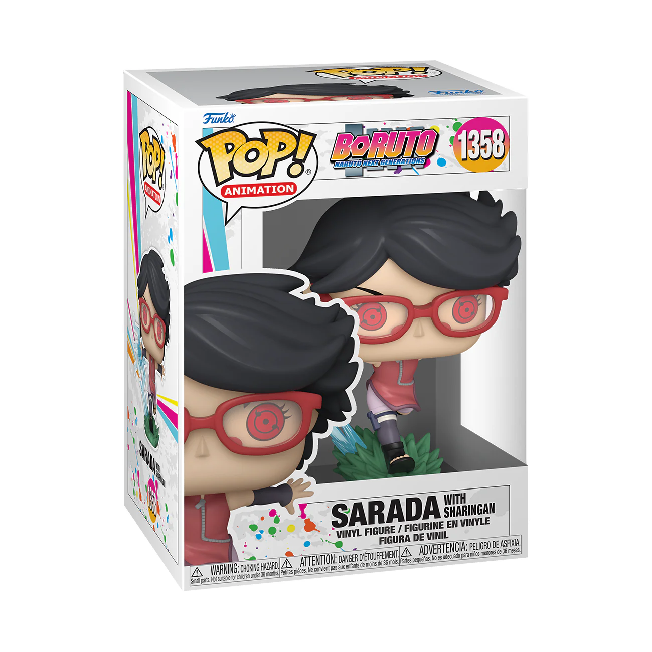 Sarada (Sharingan) Boruto Funko Pop! Anime Vinyl Figure - Image 2