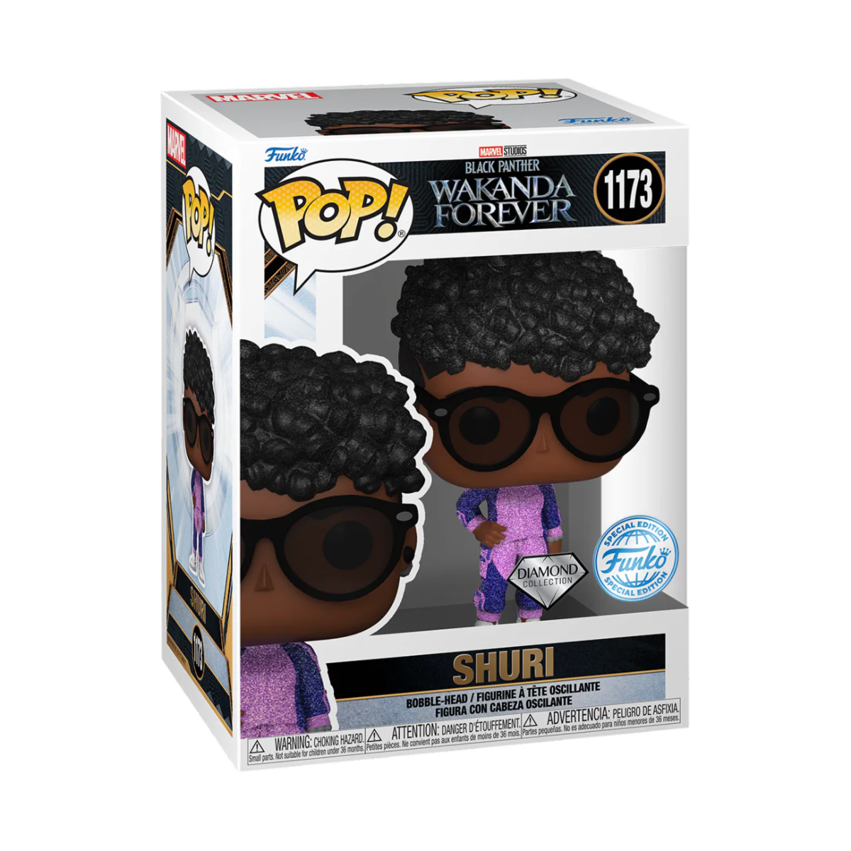 Shuri (Diamond) Black Panther Funko Pop! Marvel Vinyl Figure - Image 2