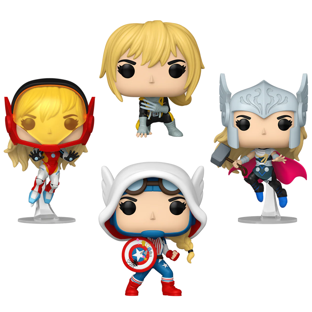 Spider-Gwen: Gwenverse Funko Pop! Marvel Vinyl Figure Bundle of 4