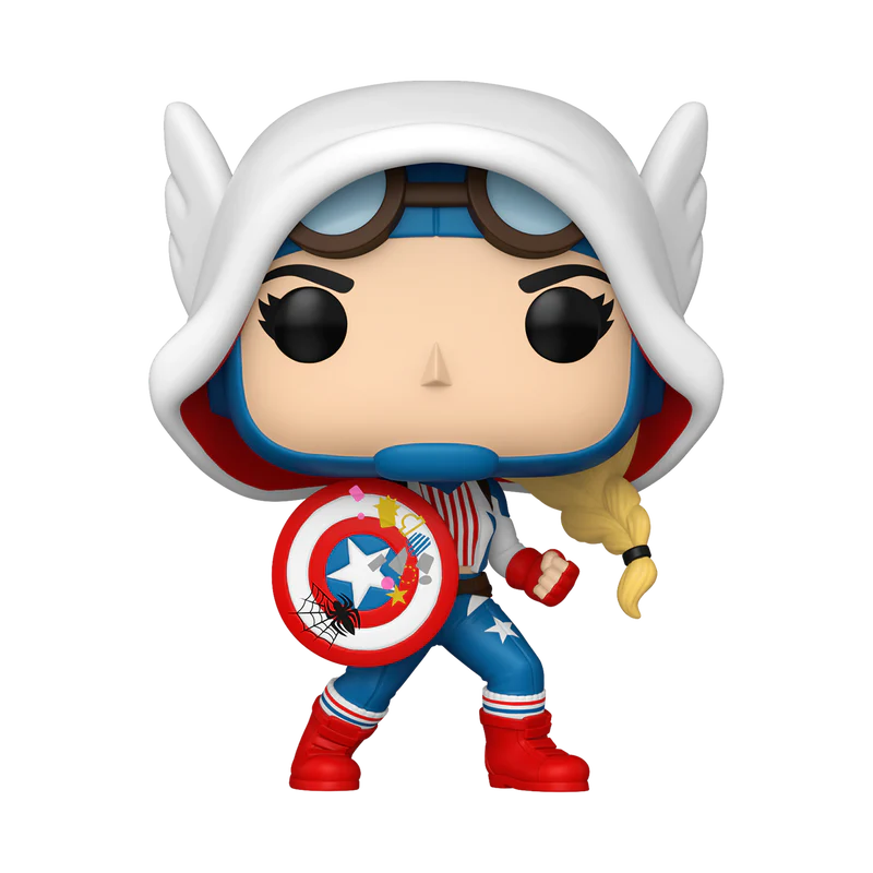 Cap-Gwen Spider-Gwen: Gwenverse Funko Pop! Marvel Vinyl Figure