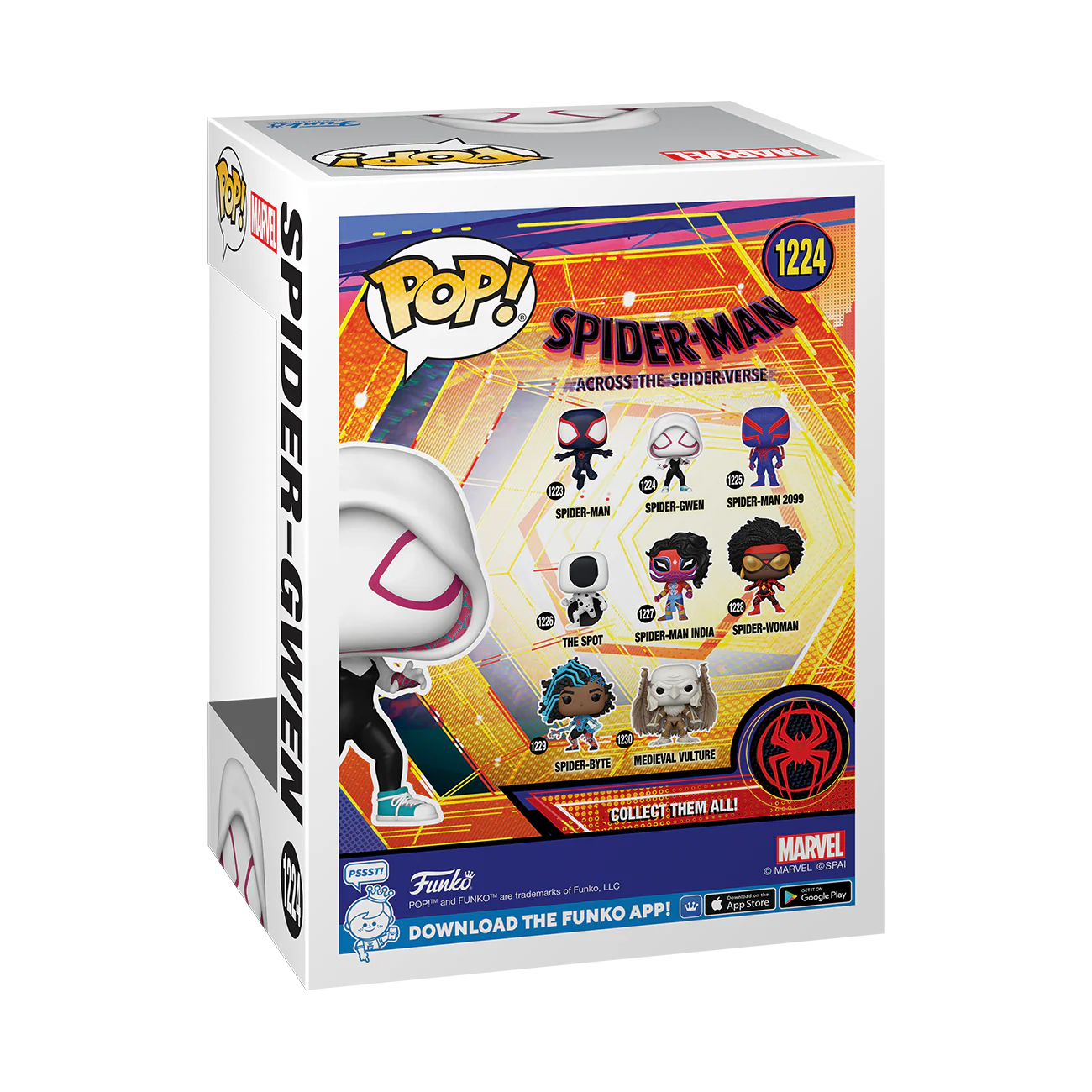 Spider-Gwen Spider-Man Across the Spider-Verse Funko Pop! Marvel Vinyl Figure - Image 3