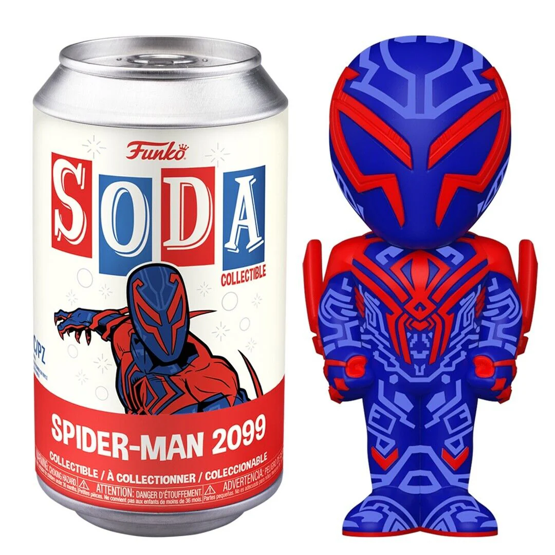 Spider-Man 2099 Spider-Man Across the Spider-Verse Funko Vinyl Soda Figure