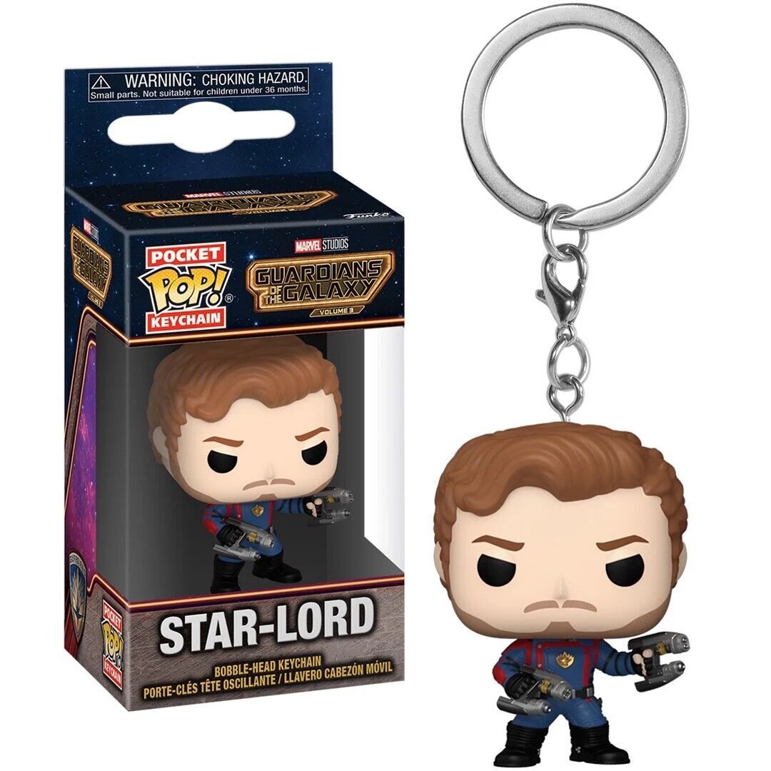 Star Lord GOTG Vol 3 Funko Pocket Pop! Marvel Keychain