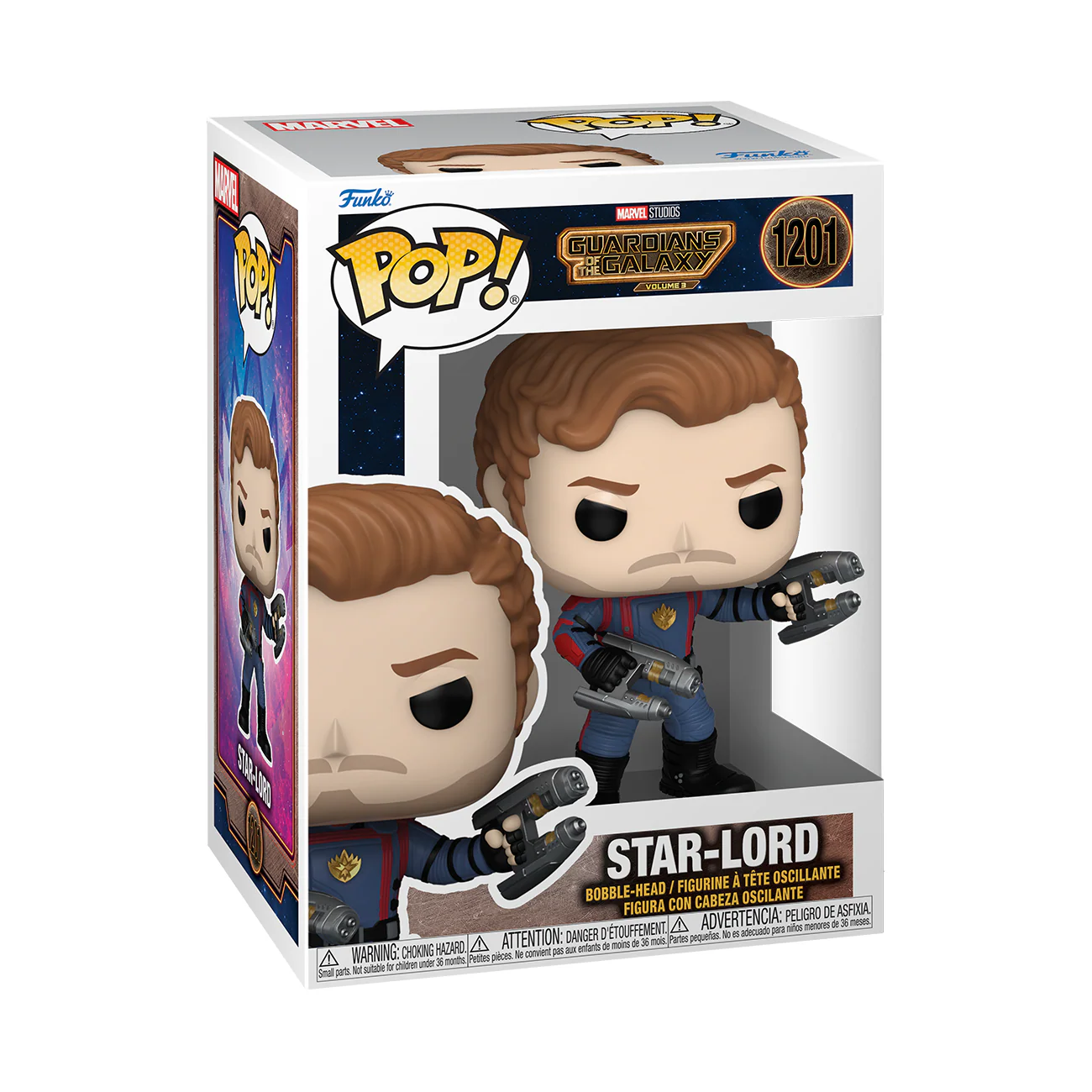 Star Lord GOTG Vol 3 Funko Pop! Marvel Vinyl Figure - Image 3