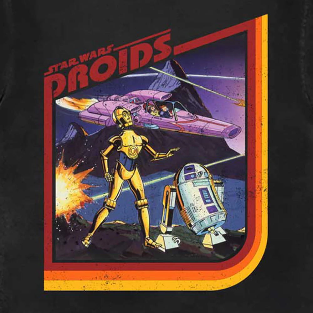 Star Wars Droids Retro Logo T Shirt - Image 2