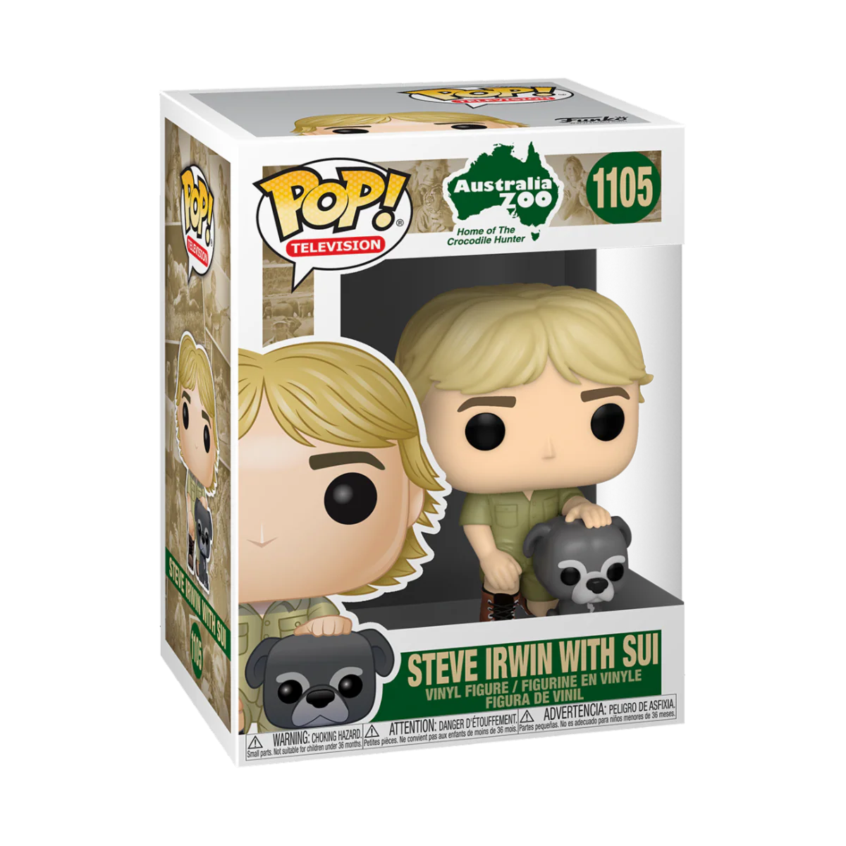 Steve Irwin with Sui Crocodile Hunter Funko Pop! Icons Vinyl Figure - Image 2
