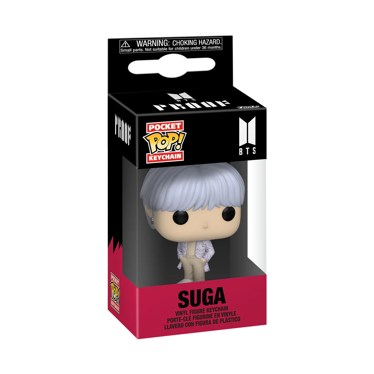 Suga (Proof) BTS Funko Pocket Pop! Rocks Keychain - Image 2
