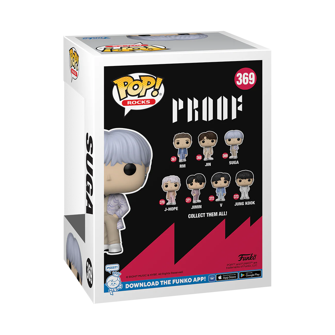 Suga (Proof) BTS Funko Pop! Rocks Vinyl Figure - Image 3