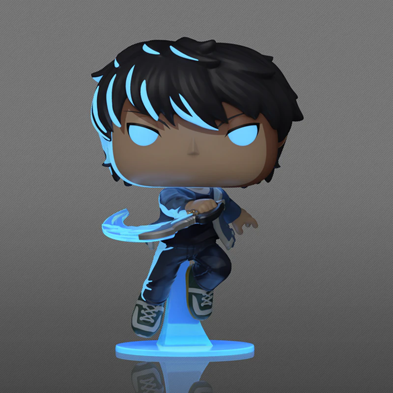 Sung Jinwoo Solo Leveling Funko Pop! Anime Vinyl Figure Common + Chase Bundle - Image 3