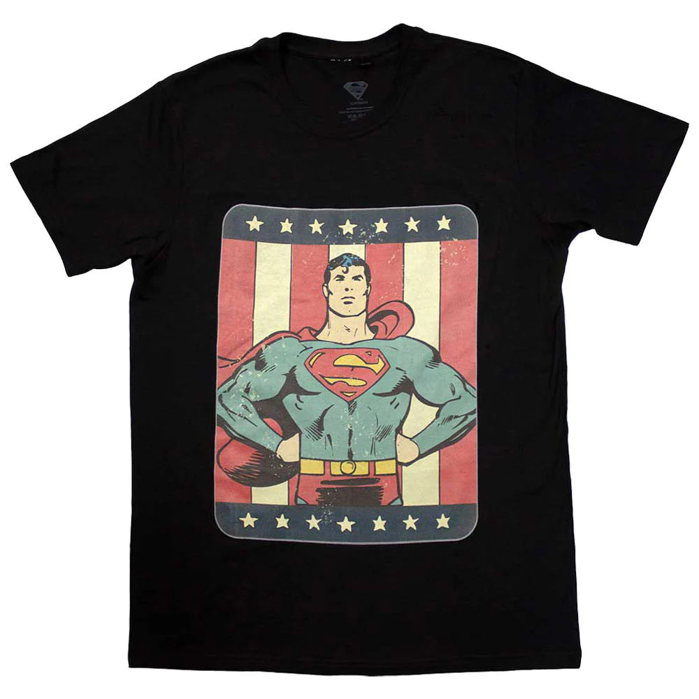 Superman Stripes Logo T Shirt - Image 3