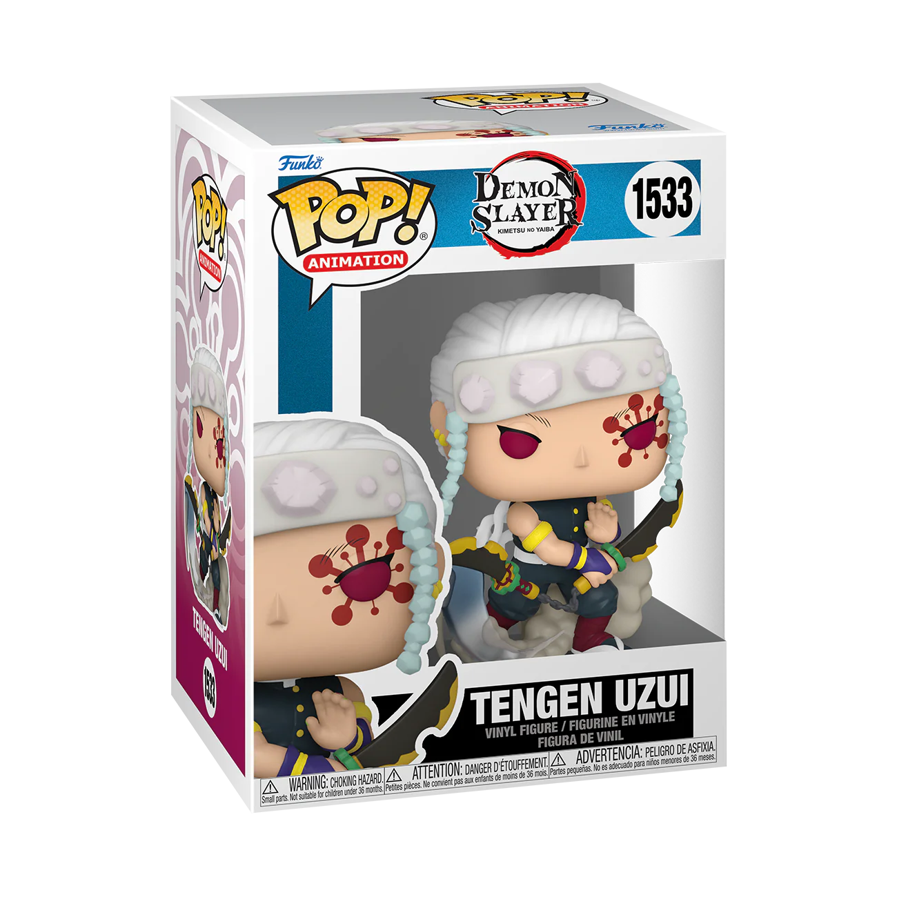 Tengen Uzui Demon Slayer Funko Pop! Anime Vinyl Figure Common + Chase Bundle - Image 5
