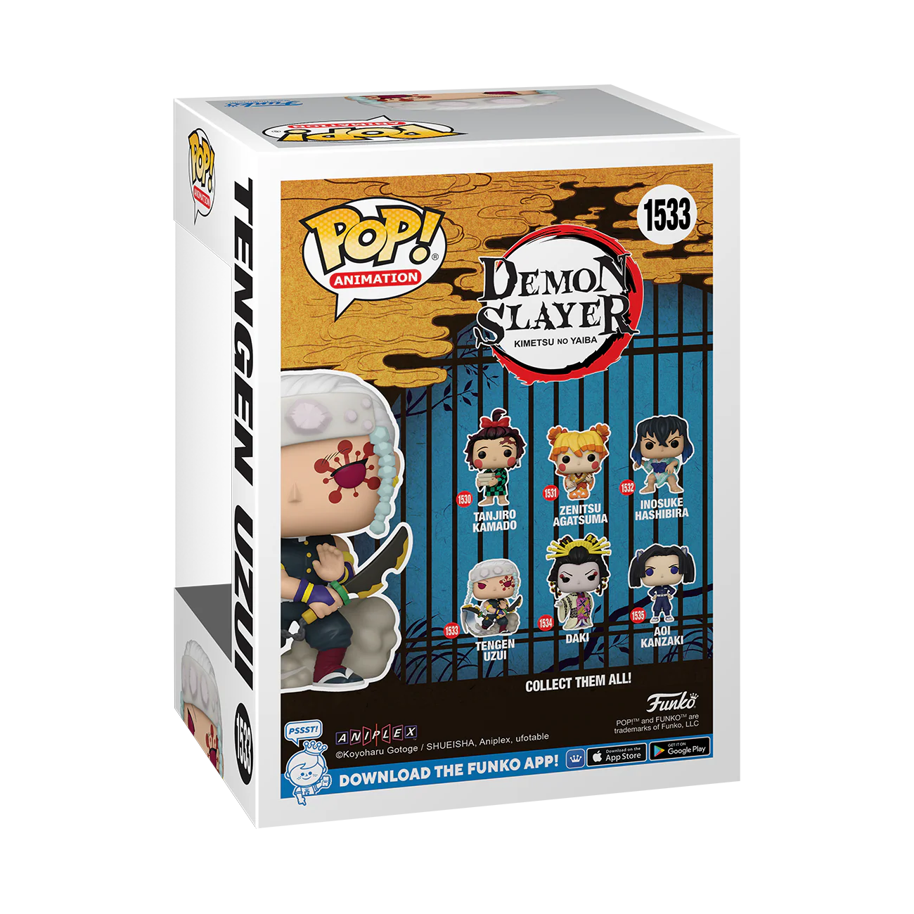 Tengen Uzui Demon Slayer Funko Pop! Anime Vinyl Figure Common + Chase Bundle - Image 7