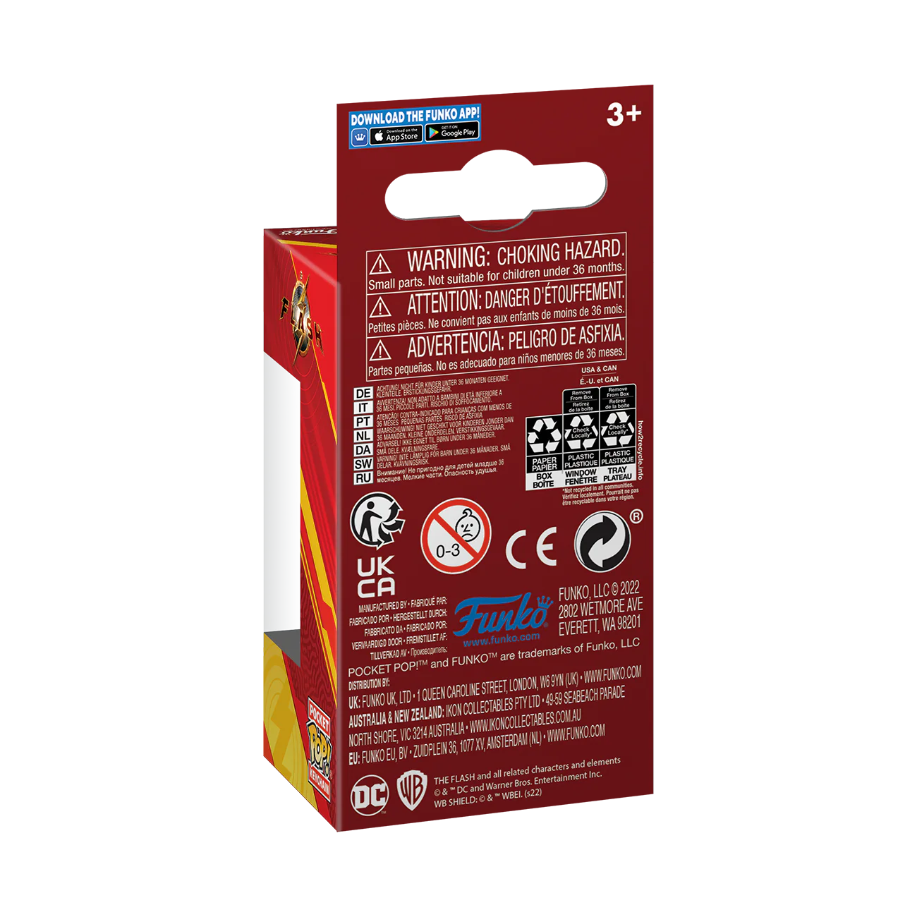 The Flash Funko Pocket Pop! DC Comics Keychain - Image 3