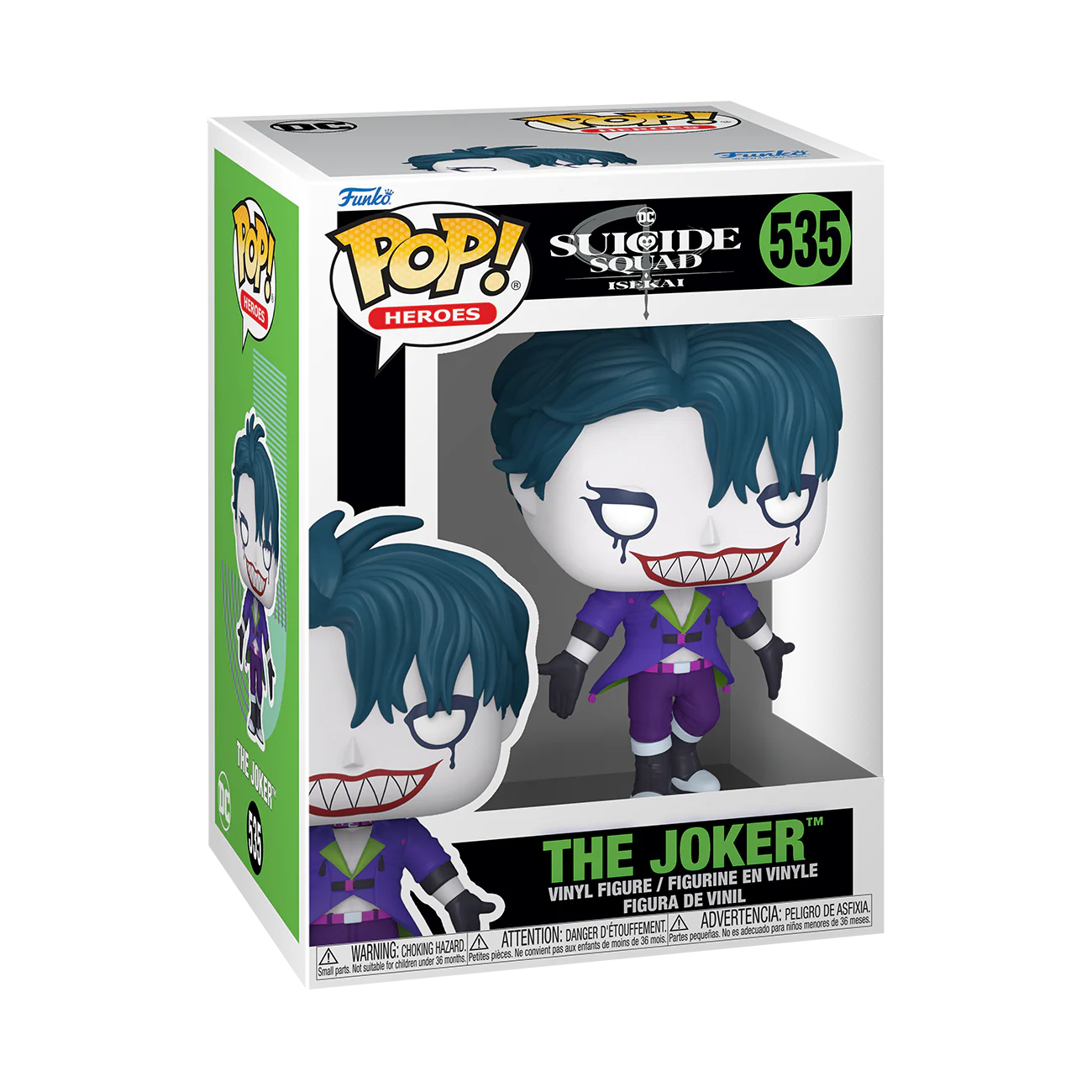 The Joker Suicide Squad Isekai Funko Pop! DC Comics Vinyl Figure Common + Chase Bundle - Image 6