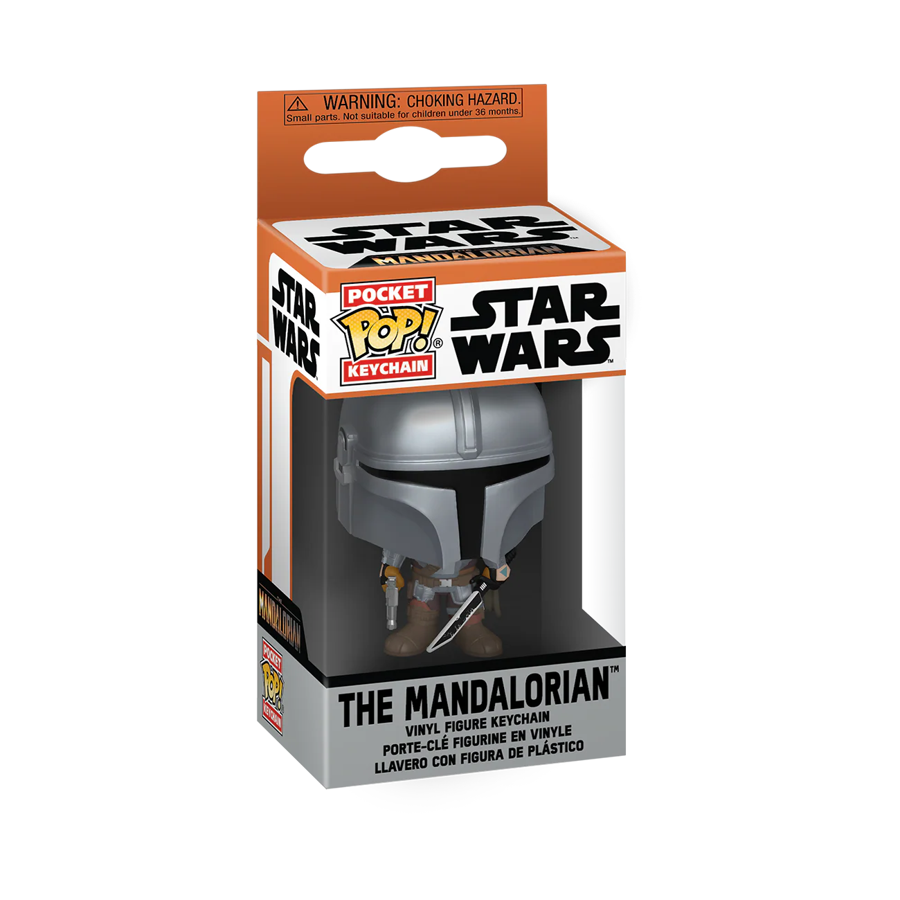 The Mandalorian with Darksaber Funko Pocket Pop! Star Wars Keychain - Image 2