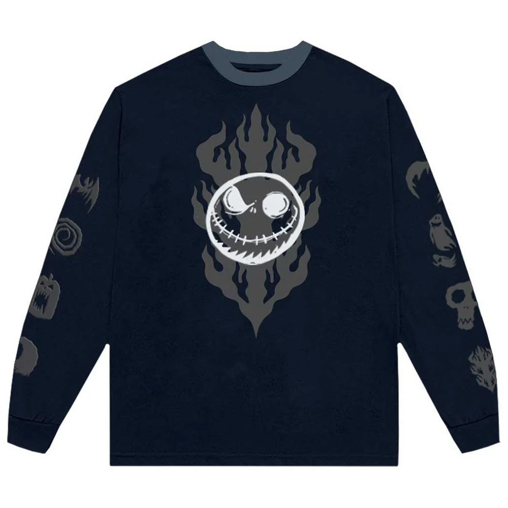 The Nightmare Before Christmas Flaming Jack Long Sleeve T Shirt - Image 3