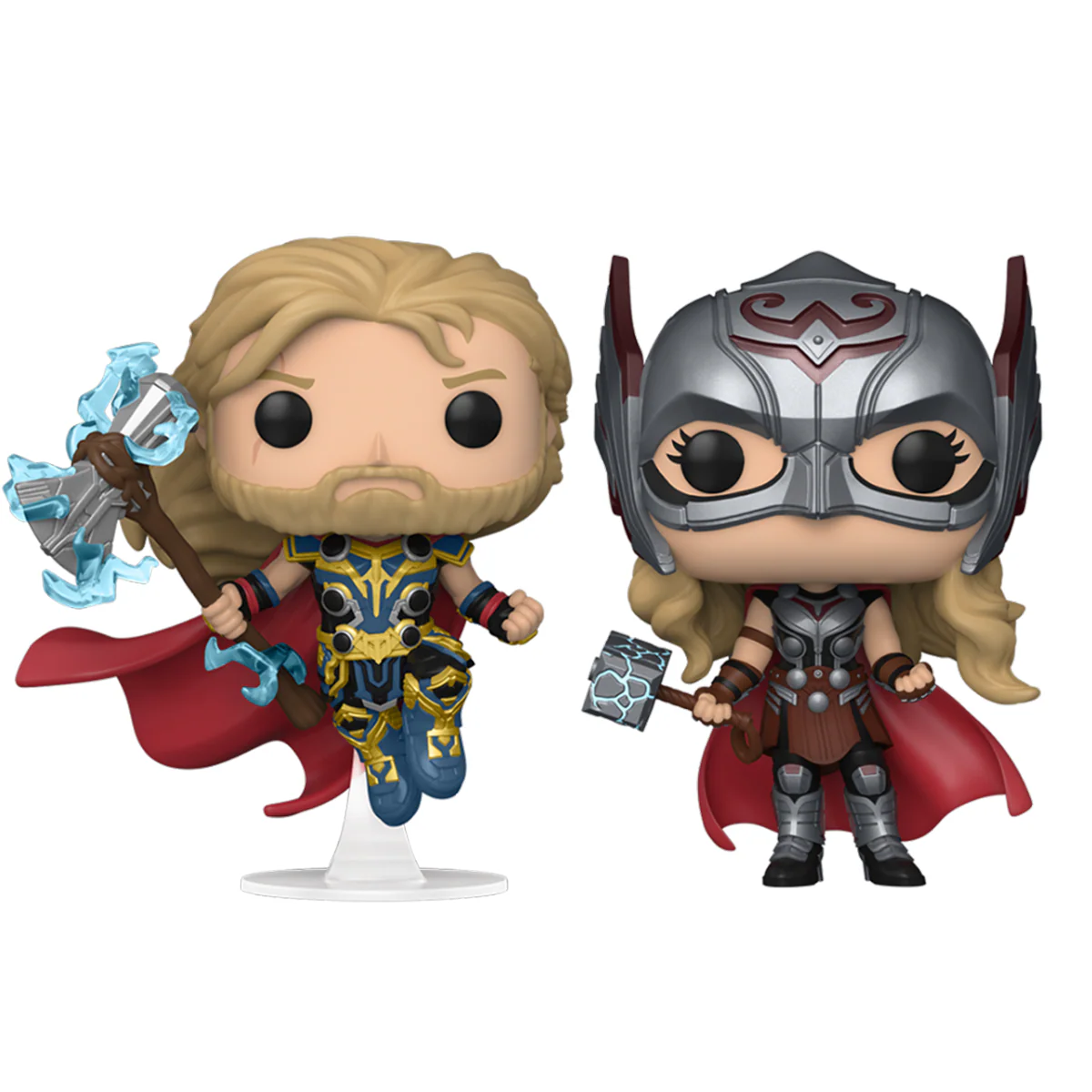 Thor & Mighty Thor 2-Pack Love & Thunder Funko Pop! Marvel Vinyl Figure - Image 3