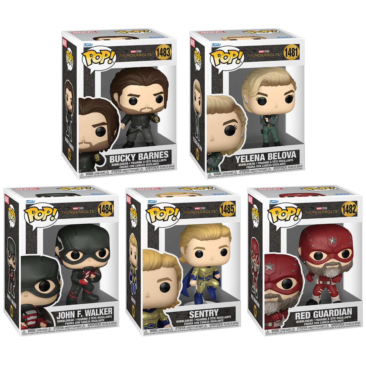 Thunderbolts Funko Pop! Marvel Vinyl Figure Bundle of 5 - Image 2