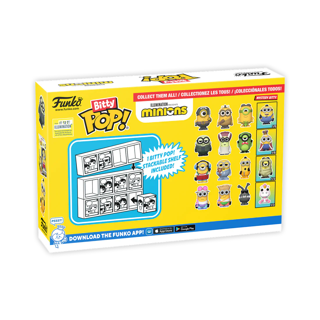 Tourist Jerry 4-Pack Minions Funko Bitty Pop! Vinyl Figures - Image 3