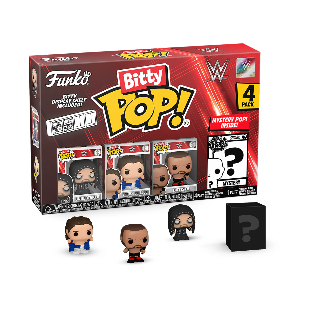 Undertaker 4-Pack WWE Funko Bitty Pop! Vinyl Figures