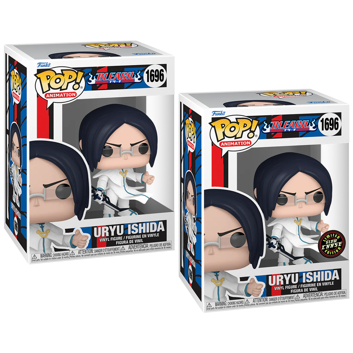 Uryu Ishida Bleach Funko Pop! Anime Vinyl Figure Common + Chase Bundle - Image 2