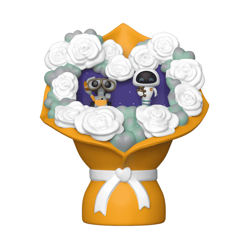 WALL-E & EVE (Valentine) Disney Funko Bitty Pop! Bouquet Vinyl Figures - Image 2